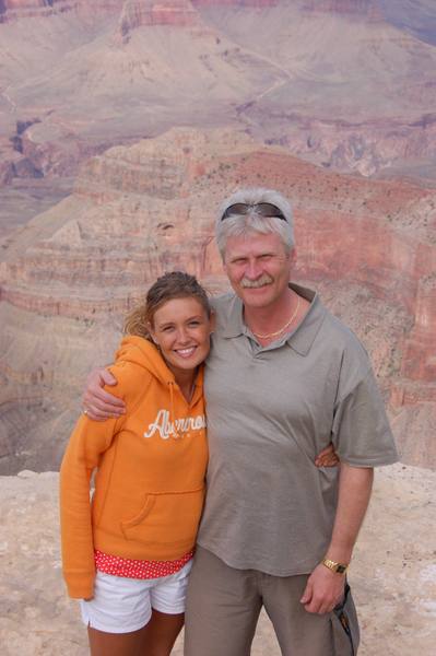 Gary sharing a family moment in the desert