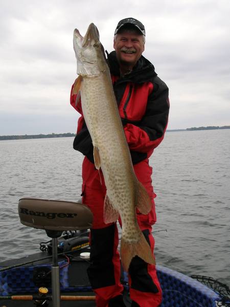 A treasured musky catch on the lake